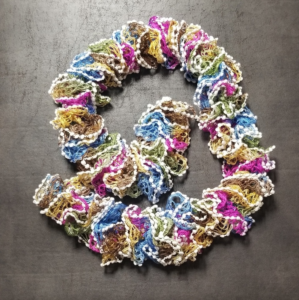 Multi-Color Ruffle Scarf